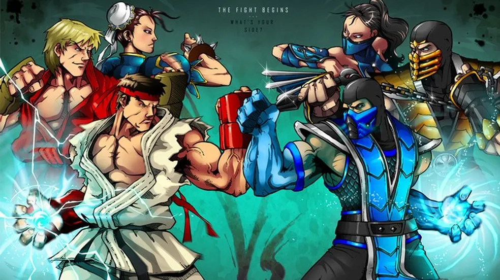 O Surgimento dos Jogos de Luta. Street Fighter vs. Mortal Kombat